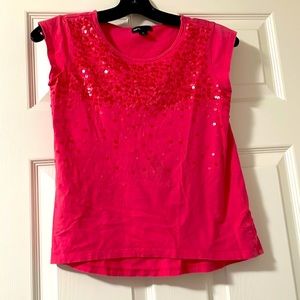 Pink sequined short sleeve tee girls youth sizes 10-12 (M-L) Gap Kids brand